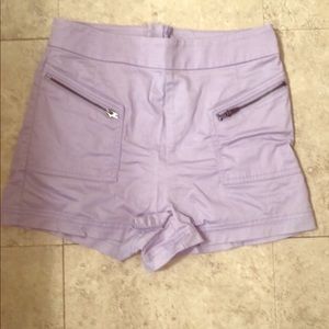 Light Purple High Waisted Shorts